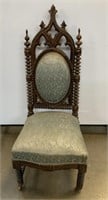 Gothic Revival Side Chair (Some Damage)