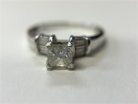 14K Princess Cut Diamond Ring