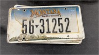 GROUP OF MONTANA LICENSE PLATES