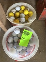 2 Ice Cream Buckets of Golf Balls