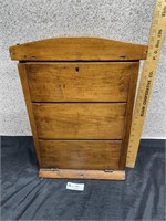 Primitive Wooden Flip Top Cabinet