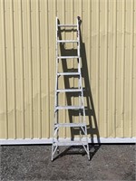 Aluminum Adjustable Step Ladder