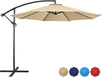 Yaheetech 10FT Patio Umbrella - Tan  UV Protect