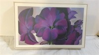 Georgia O’Keeffe "Petunias” Oil on Hardwood Panel