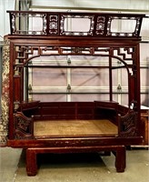Antique Carved Chinese Bridal Bed