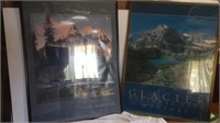 Wyoming & Glacier National Park Framed Posters