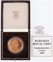 1985 BAHAMAS $250 ROYAL VISIT 1.5OZT 22K GOLD COIN