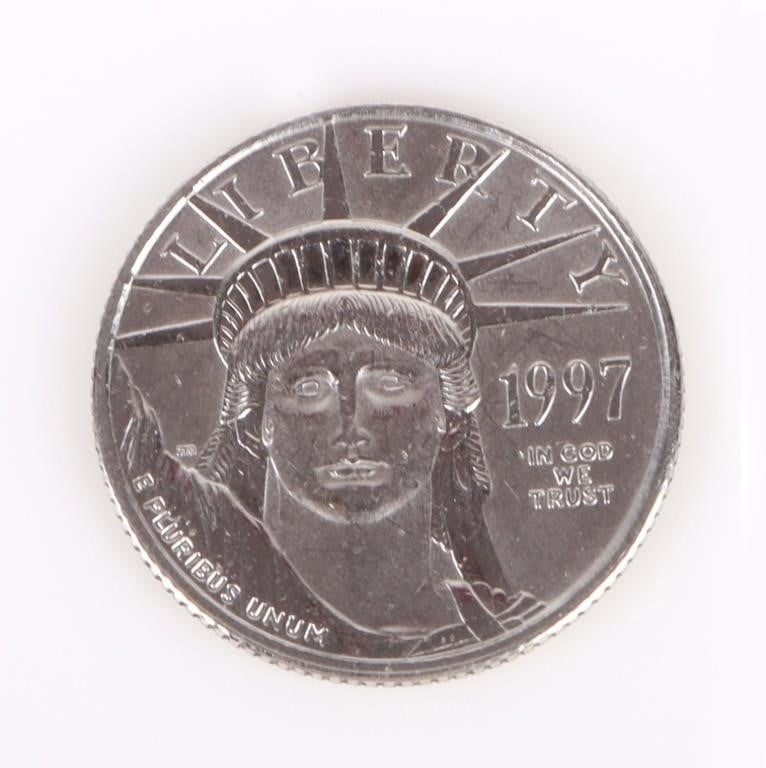 1997 AMERICAN EAGLE 1/10TH OZ PLATINUM COIN $10