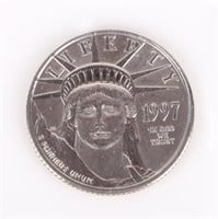 1997 AMERICAN EAGLE 1/10TH OZ PLATINUM COIN $10
