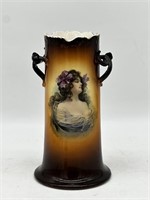 Warwick Double Handle Vase w/Portrait Panel