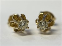 14K Diamond Stud Earrings, 1/8 ctw.