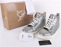 CHRISTIAN LOUBOUTIN LOUIS STRASS SPIKES SNEAKERS