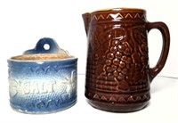 Vintage Stoneware Salt Holder