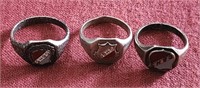 Sterling Silver Rings (3)