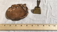 United Fruit Company Bell + Vintage Copper Ashtray