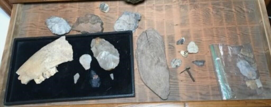 Arrow Heads Stone Tool Heads, Fossils