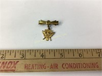 Sterling USA military pin 4 grams