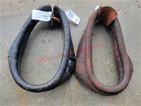 (2) 18in Leather Collars (Good/Fair Cond)