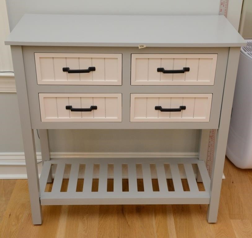 FOUR DRAWER HALL TABLE