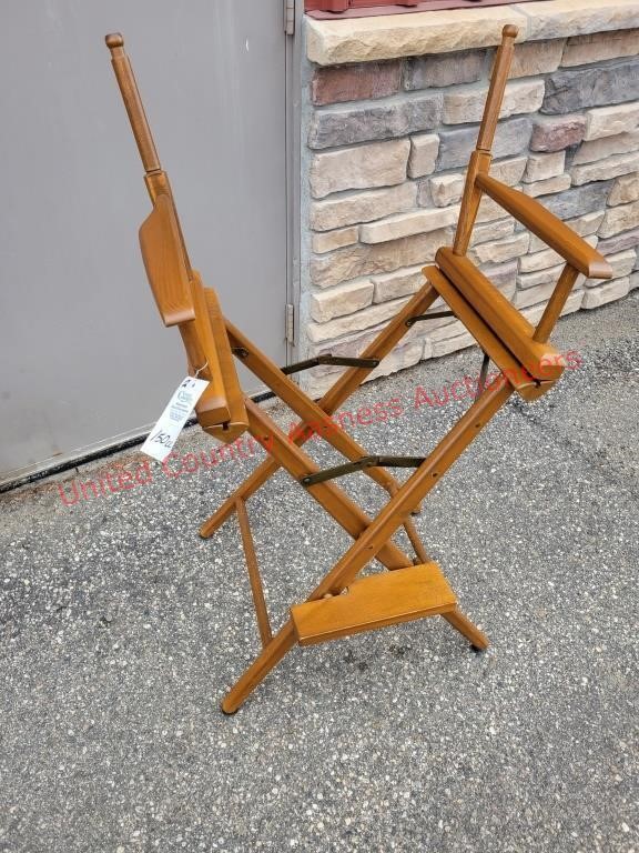 2) Quality Wood Directors Chairs