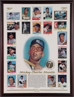 MICKEY MANTLE LIMTED EDITION COMMEMORATIVE SHEET