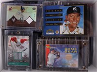 ~150 COLLECTIBLE BASEBALL CARDS & GAME-USED ITEMS