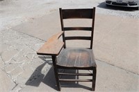 Antique Oak  School Desk Chair, Crocker Chair Co.