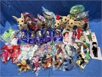 Box: Various McDonald toys & stuffed animals
