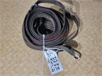 (2) Set 1in x 21ft Long Leather Driving Lines