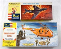 (2) 1960 REVELL MODEL AIRPLANE KITS