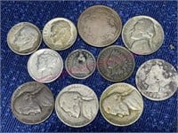 (11) Old coins lot (some silver)