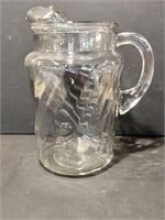 Indiana Glass Optic Swirl Pitcher