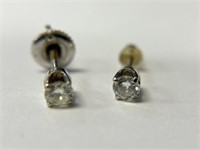 14K Diamond Stud Earrings, 1/6 ctw.
