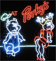 $148 Porkys nostalgia neon sign