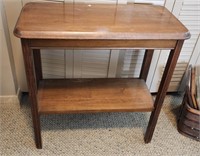 2 Tier Walnut Occasional Table