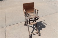 Convertible  Childs Chair with Wicker Seat