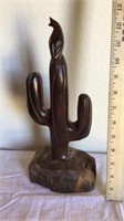 Ironwood Cactus Sculpture by Artesanos de Madera