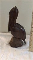Ironwood Pelican Sculpture by Artesanos de Madera