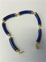 14K Blue Lapis Bracelet