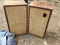 EV Vintage Speakers untested tore/scratched