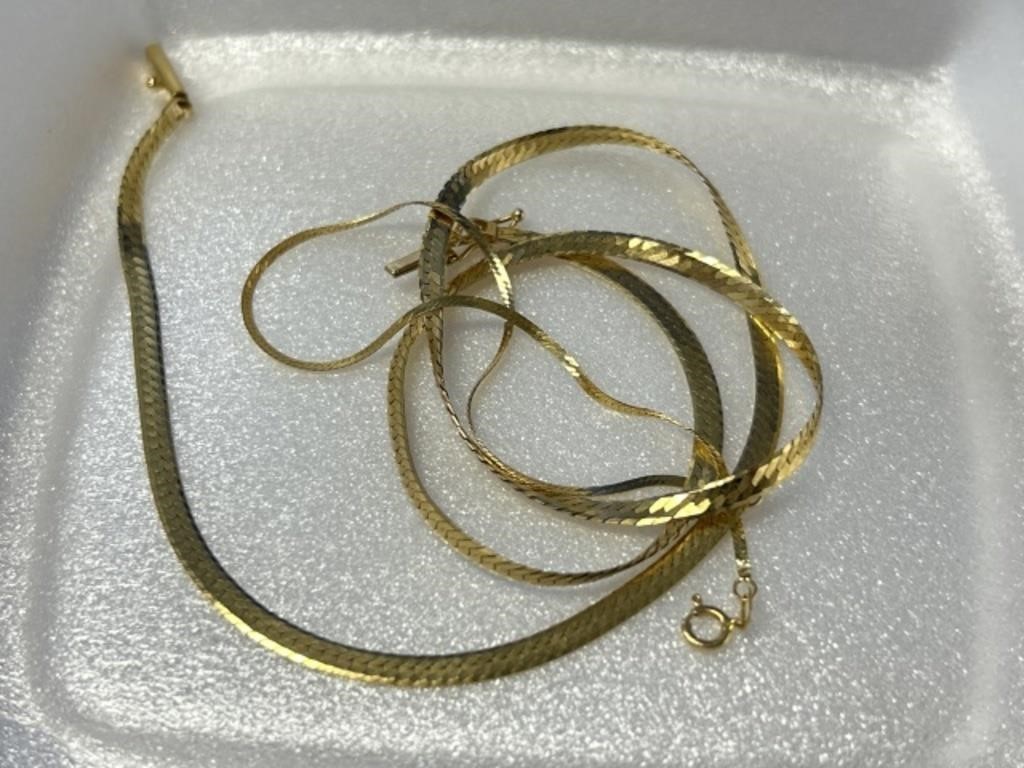 14K Necklace and Bracelet