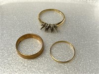 (3) 14K Rings