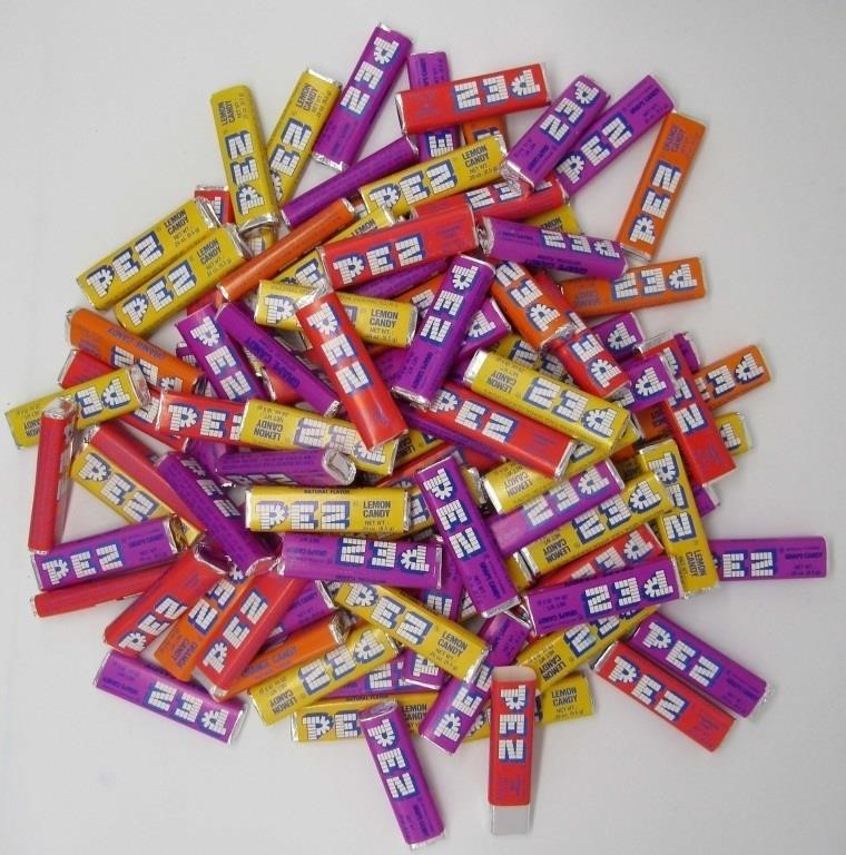LOT OF PEZ CANDY FROM THE 1990'S