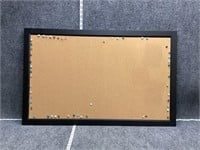 Framed Cork Board with Decorative Push Pins