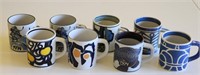 (8) Royal Copenhagen Mugs plus 10 collector Mugs