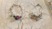 Two  Charm Bracelets