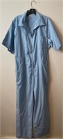 Vintage Fashion Seal Blue Coveralls Workwear