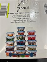 Shazo Huge Set 22 PC Plastic Food Storage