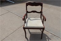 Small Vintage Duncan Phyfe Style Side Chair Carved