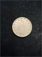1883 Liberty "V" Nickel No Cents